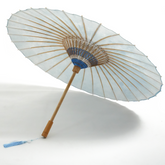 Blue Petal-Chinese Handmade Oil-Paper Umbrella-Sky Blue