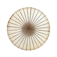 Beige Handmade Chinese Oil-Paper Umbrella