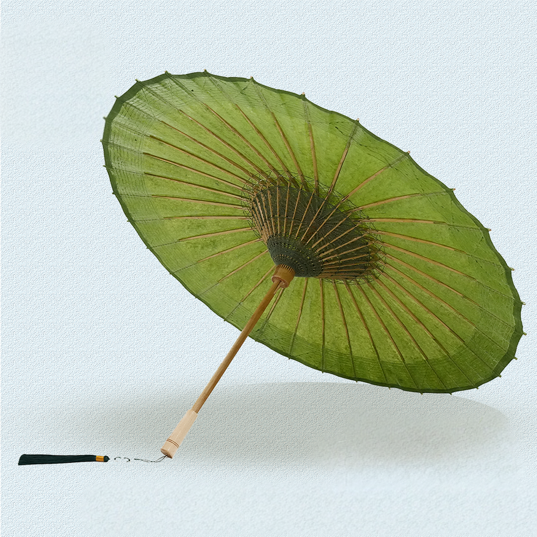 Pine Green-Handmade Chinese Oil-Paper Umbrella